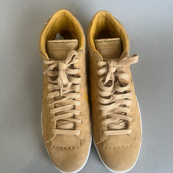 Converse Men’s Shoes Undefeated Pro Leather Tan High-Tops Size 11.5 - Picture 8 of 13